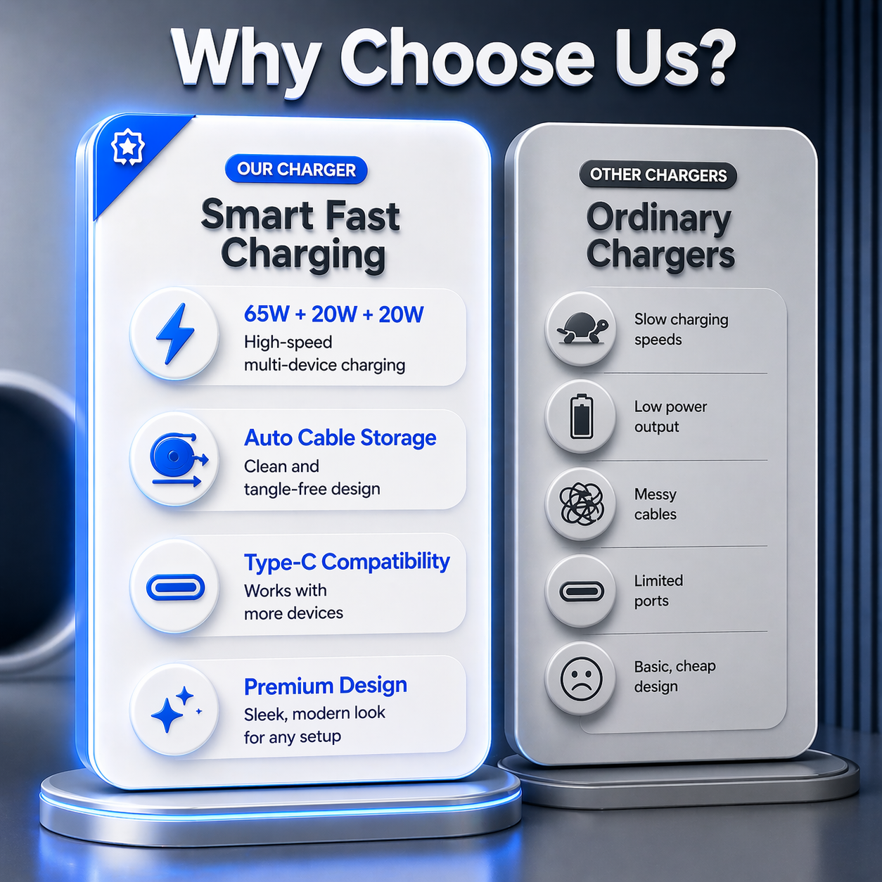 105W Retractable Car Charger 3 in 1 Fast Charging Cigarette Lighter Adapter with Dual USB C Port for iPhone/Samsung/Laptop/Tablets